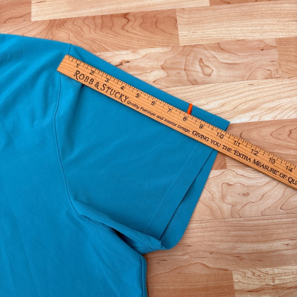 Nike NFL Miami Dolphins Dri-FIT Polo Shirt Mens XXL Aqua Teal Short Sleeve‎ - Picture 8 of 8